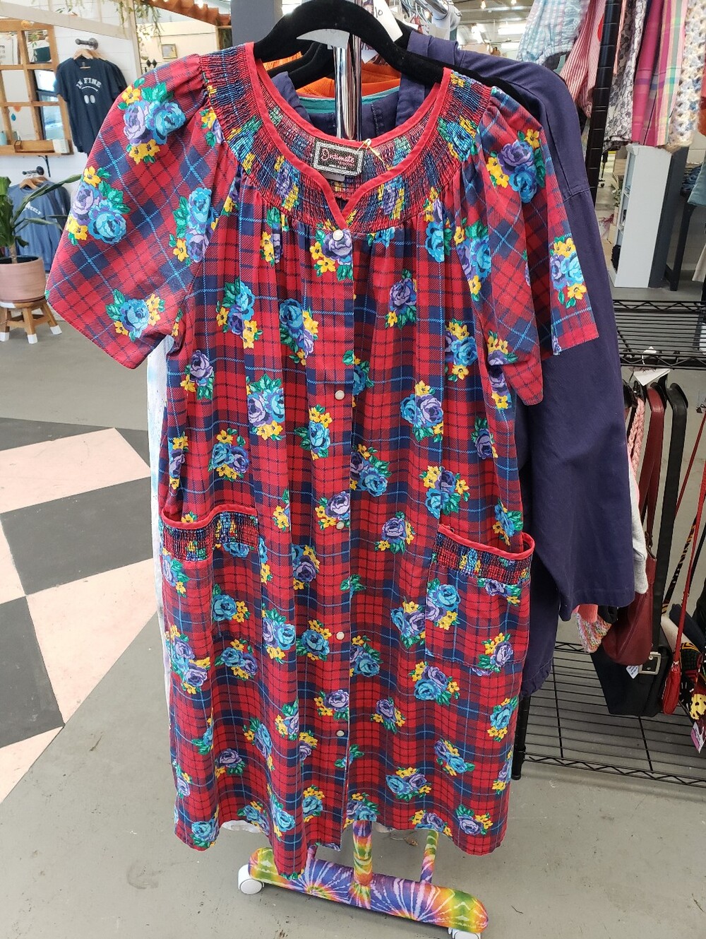 Vintage 1980s Muumuu House Dress